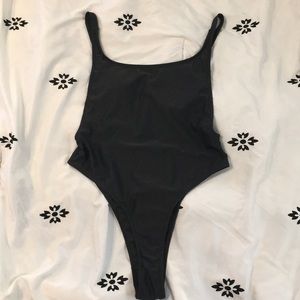 Cheeky High Leg Scoop Neck One Piece